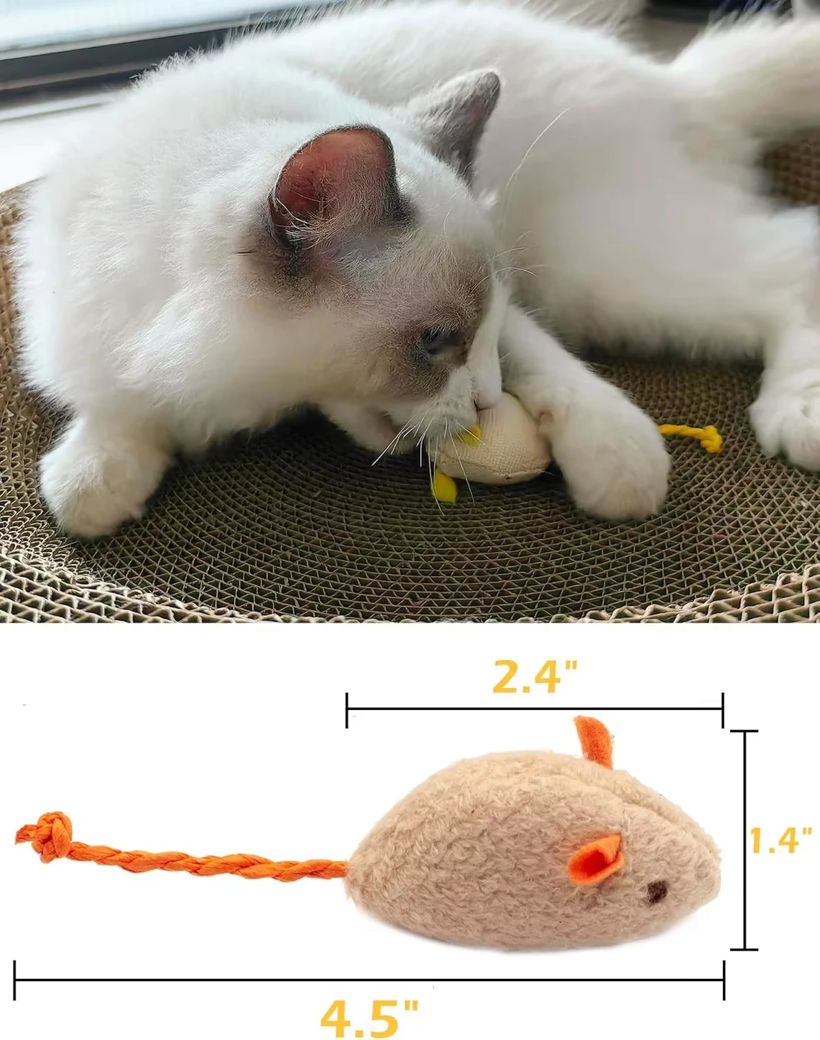 5개 세트의 딸랑이 고양이 장난감, 고양이 캣닢이 미리 - Catnip Interactive Plush Mouse 리뷰 및 가격