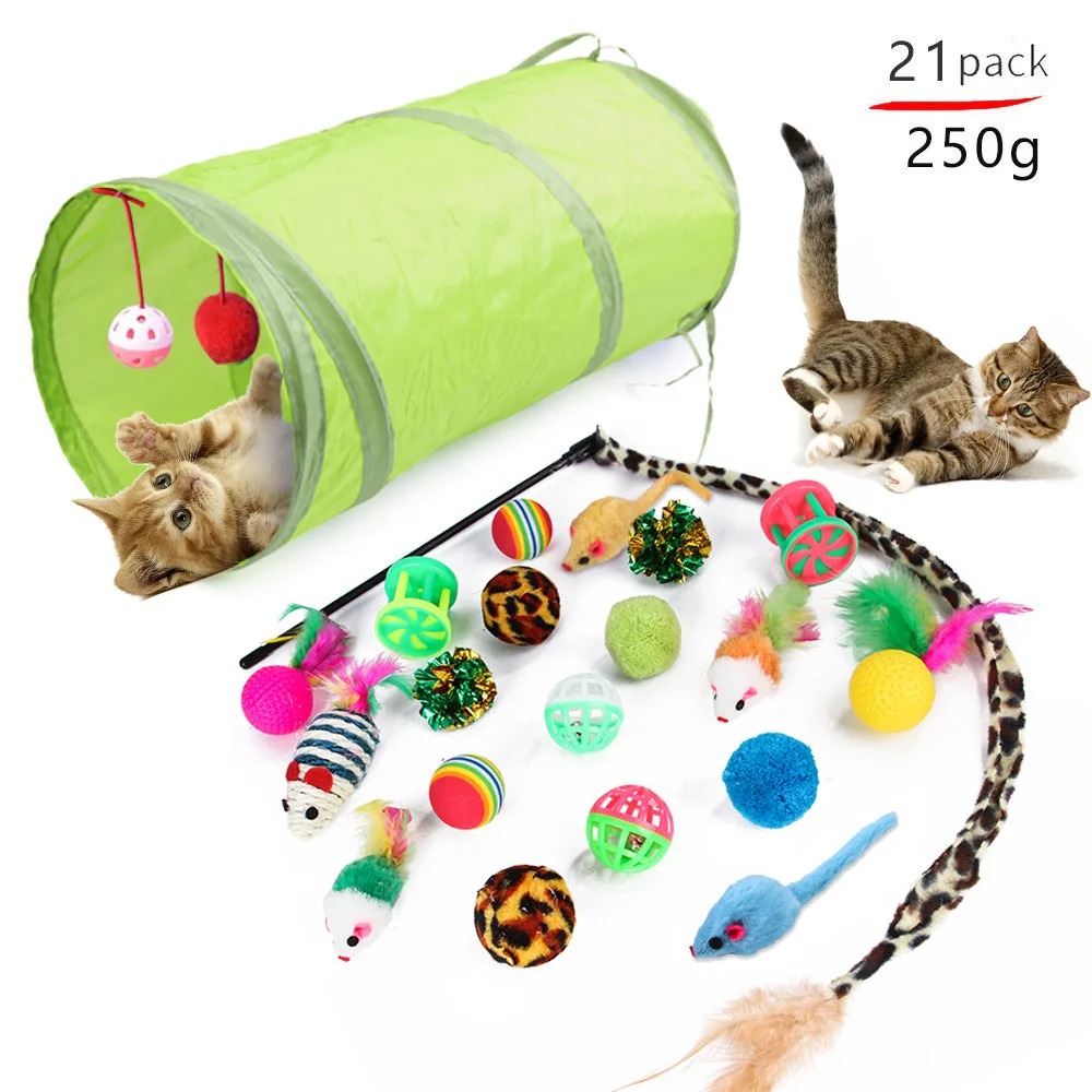 심심함 해소 고양이 인터랙티브 장난감 세트 깃털 막대  - Catnip Interactive Plush Mouse 리뷰 및 가격