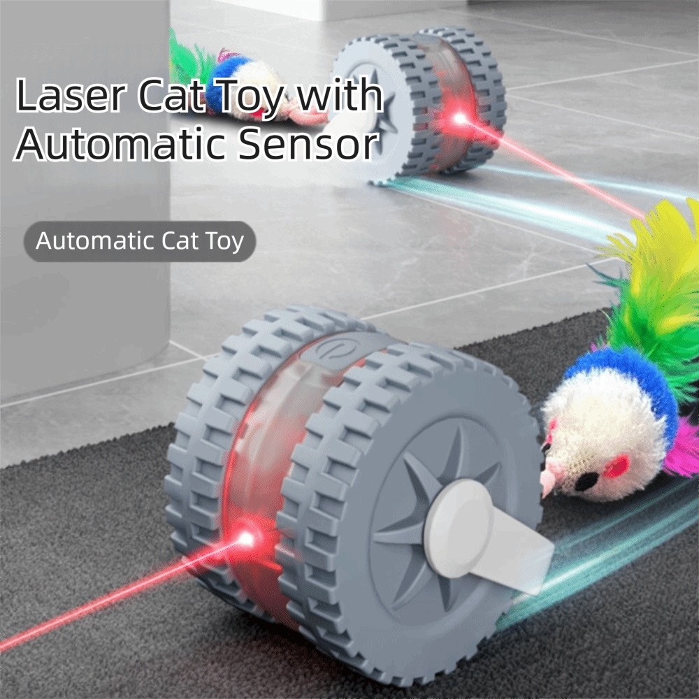 마우스 꼬리 모양 적외선 레이저 티저 무소음 롤링 US - Laser Pointer Cat Toy Automatic 리뷰 및 가격